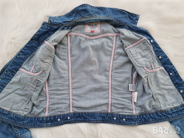 Дамско дънково яке ESPRIT размер S , снимка 4 - Якета - 53528347