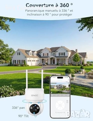 Нова Външна 4G CCTV камера 2K соларна с нощно виждане аларма и аудио за охрана дом, снимка 2 - Други - 54100385