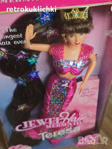 Barbie Jewel hair mermaid Teresa ретро кукла Барби, снимка 4 - Кукли - 53958788