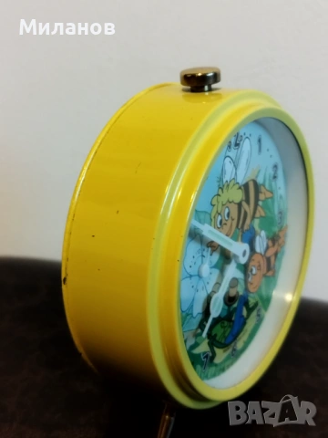 Стар анимиран будилник, настолен часовник, снимка 7 - Антикварни и старинни предмети - 54332266