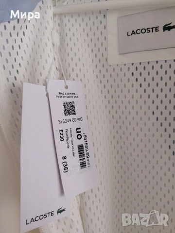 Ново бяло яке Lacoste, снимка 5 - Якета - 54007438