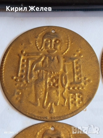 Лот 6 броя месингови пендара монети продупчени за НАКИТ, НОСИЯ, ЗАБРАДКА КОЛЕКЦИЯ 46166, снимка 3 - Нумизматика и бонистика - 54105647