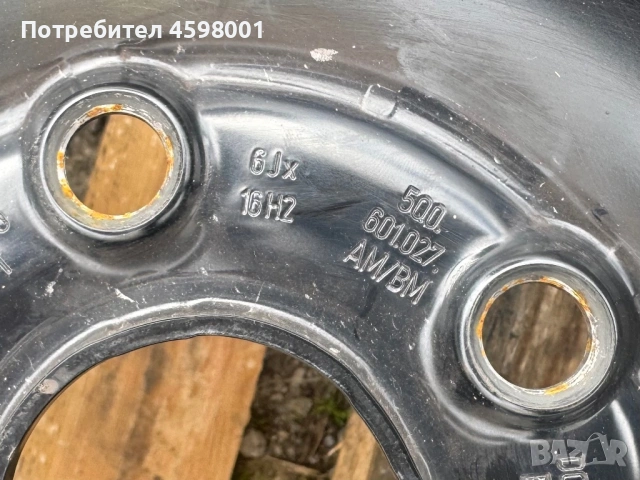 2бр.Оригинални джанти 16 5x112 ET43 за Vw T-Roc,Passat,Touran,Skoda Karoq,Yeti,Seat Ateca,Leon, снимка 8 - Гуми и джанти - 54015547