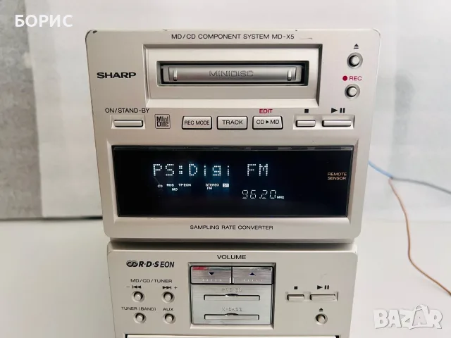 SHARP MD-X5 MD/CD COMPONENT SYSTEM, снимка 2 - Аудиосистеми - 55539300