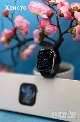 ГАРАНЦИОНЕН!!! Смарт часовник Apple Watch 11 GPS, Корпус Space Grey Aluminium 42mm , снимка 4 - Смарт часовници - 53998864