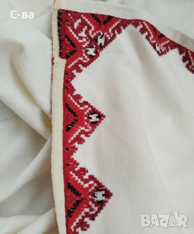 Покривка за маса, ръчно шита , снимка 3 - Антикварни и старинни предмети - 54656577