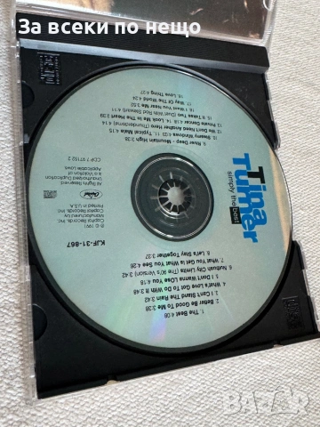 CD диск Tina Turner - Simply The Best, снимка 5 - CD дискове - 54386690