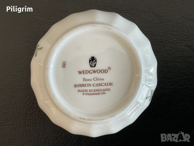 Порцеланова кутия Wedgwood "Ribbon Cascade". Великобритания., снимка 4 - Декорация за дома - 55242404