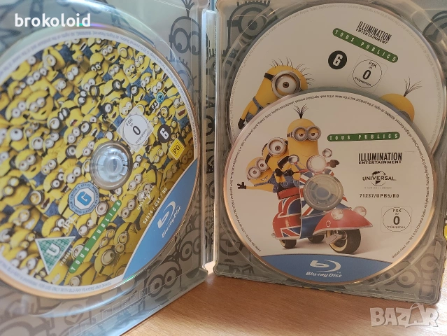 Despicable Me 1 2 и Minions steelbook английски субтитри , снимка 6 - Blu-Ray филми - 54737554
