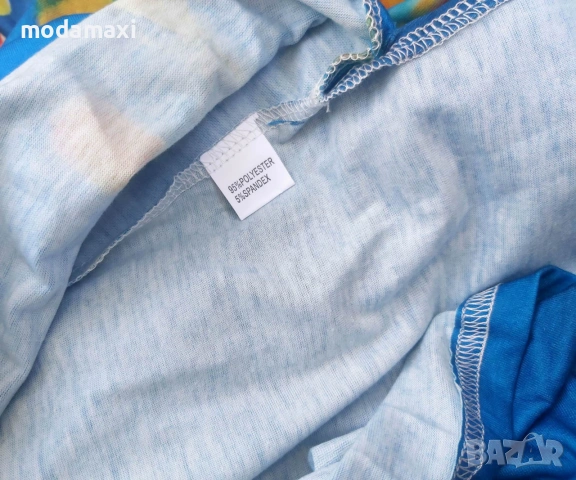 4XL/5XL Нова дълга рокля в синьо , снимка 8 - Рокли - 54981511