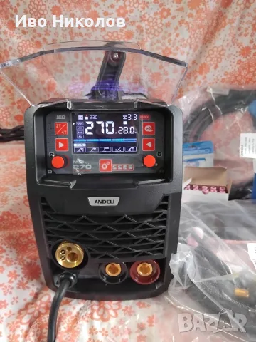 ПОМОЦИЯ -10% ОТ ЦЕНАТА.ANDELI MIG 270 LED 5в 1 – MIG/MAG / FLUX / Lift TIG / MMA + Алуминий (AL) 