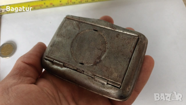 От на дядо шкафа,османска войнишка,табакера,кутия за тютюн, снимка 4 - Антикварни и старинни предмети - 54070932