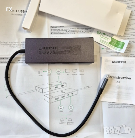  Докинг станции 14 в 1 , 8 в 1 - 4k HDMI, LAN,  Reader USB 3, снимка 8 - Други - 52192523