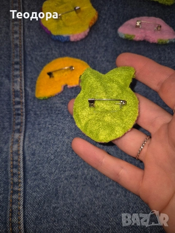 Ръчно изработени брошки, снимка 2 - Други - 54029629