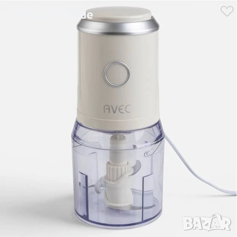 Електрически мултифункционален чопър Mercado Trade, 300W, 500ml, Бял, снимка 2 - Чопъри и пасатори - 55178881