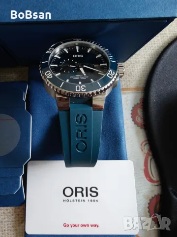 ORIS AQUIS SMALL SECOND DATE AUTOMATIC 45.5MM, снимка 3 - Мъжки - 55396305
