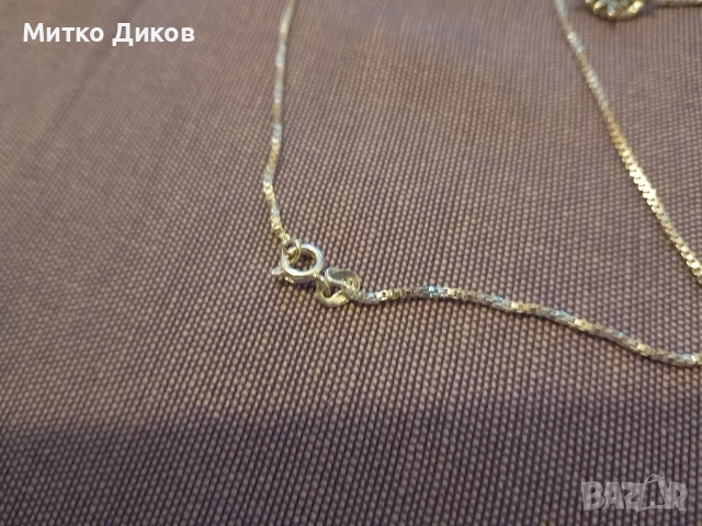 Колие сребърно слънце с верижка проба 925- 3.11грама ново, снимка 3 - Колиета, медальони, синджири - 55189901