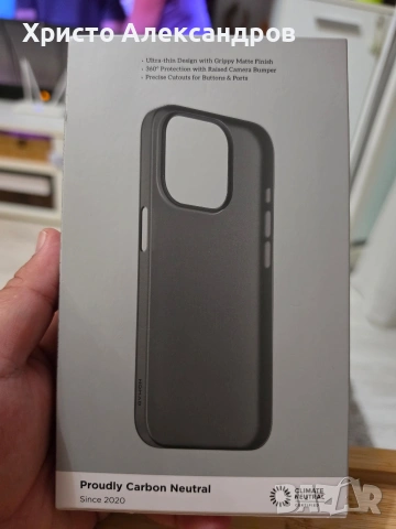 Нов оригинален кейс Nomad Super Slim за iPhone 15 Pro (6.1") – Тънък матов гръб #75, снимка 2 - Калъфи, кейсове - 54635739