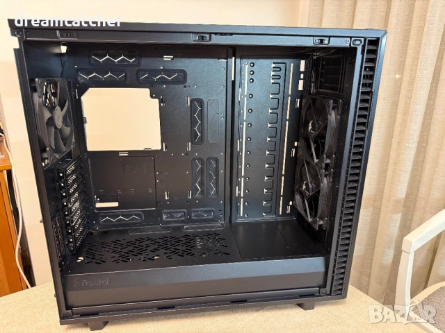 Кутия Fractal Design Define 7 XL Black Dark TG, E-ATX/ATX/mATX/mITX/EE-ATX/SSI-CEB extra Solid Panel, снимка 6 - Захранвания и кутии - 52289268