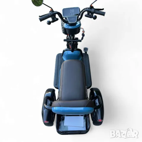 Нова Мощна Електрическа Триколка Max Motors Grand Pudding 2000W / 60V 25Ah, снимка 6 - Инвалидни скутери - 55503715