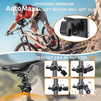 PARKVISION Велосипедна камера за задно виждане с капак за прах, 4.3'' HD 1080P монитор , снимка 6 - Аксесоари за велосипеди - 55072323