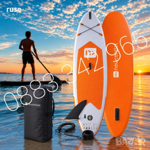 НОВИ! Надуваем SUP падъл борд 305x79х12 см