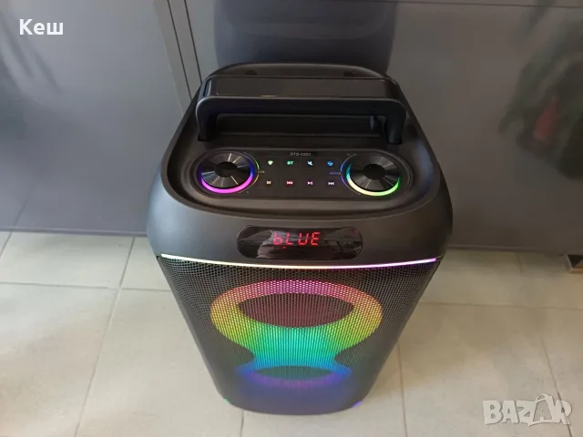 Преносима Bluetooth караоке тонколона Brodu BTS-2253 с 2 безжични микрофона, снимка 3 - Bluetooth тонколони - 55363184