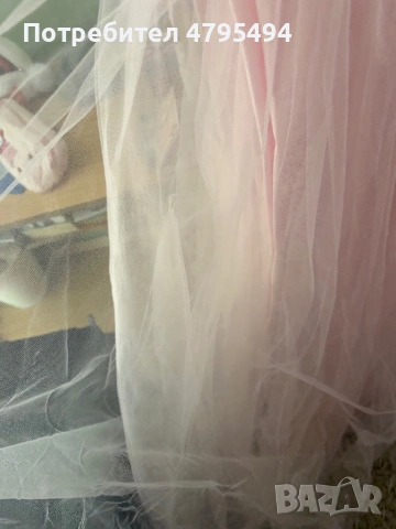 Официална/Бална рокля, размер L/XL, бледо розово, снимка 11 - Рокли - 54178878