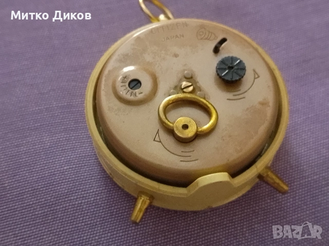Citizen alarm vintage table clock watch часовник Япония Марков точен работи, снимка 7 - Мъжки - 54957476
