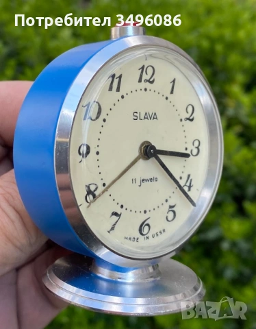 Стар съветски механичен будилник СЛАВА, снимка 16 - Други - 54058841