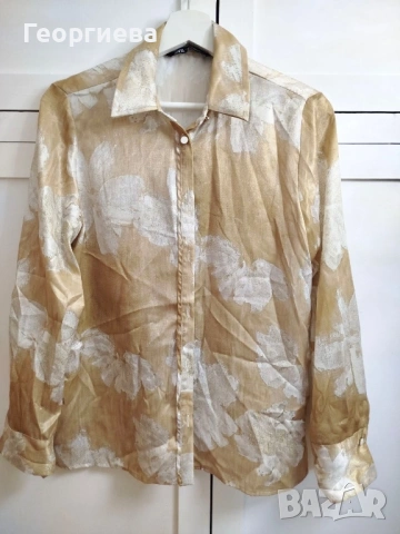 Сатенена риза Zara , снимка 2 - Ризи - 54915518