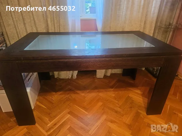 Трапезна, масивна маса, снимка 2 - Маси - 55631590