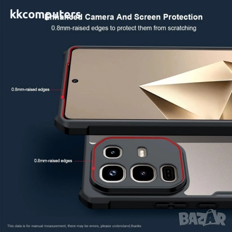Прозрачен XUNDD Калъф за Infinix Note 50 Pro 4G / Note 50 4G TPU + Acrylic с Протектор, снимка 4 - Калъфи, кейсове - 54640887