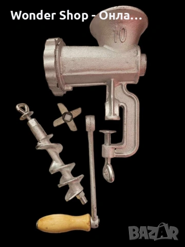 🔪 Мултифункционална немска ръчна мелница – За месо, колбаси и бисквити 🔪