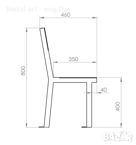 Метални крака за Пейка / Скамейка, снимка 8 - Други - 39625047
