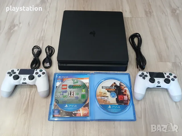 PlayStation 4 Slim 500GB + 2 НОВИ джойстика + Играи подарък!, снимка 2 - PlayStation конзоли - 55624697