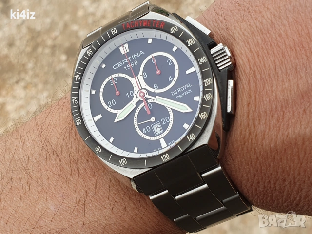 Certina "DS ROYAL" SWISS MADE Chronograph, снимка 11 - Мъжки - 55011946