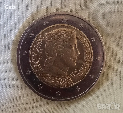 Латвийска монета от 2 евро, издадена през 2014 г.