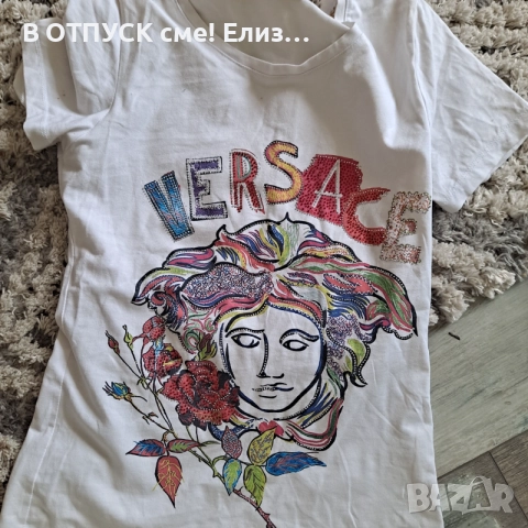 Дамска тениска Версаче Versace.лице.кристали.