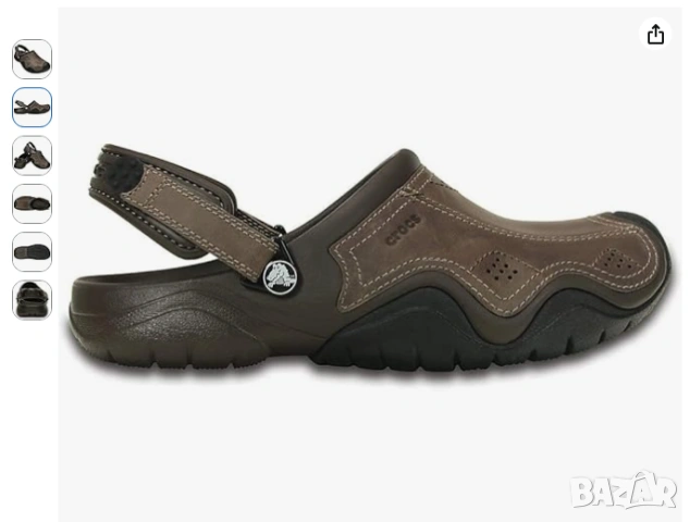 Crocs  Swiftwater Leather Clog номер 44 . чехли / сандали, снимка 3 - Мъжки сандали - 55092491
