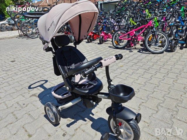 BYOX Сгъваема детска триколка EXPLORE бежов, снимка 4 - Други - 54645928