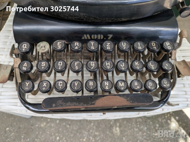 Ретро пишеща машина Adler Mod 7 от 1921 г., снимка 4 - Антикварни и старинни предмети - 54902072