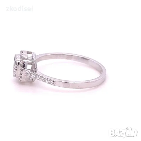 Златен дамски пръстен с диаманти 0,36Ct. чистота:SI размер:54 модел:42556-1, снимка 4 - Пръстени - 55573613