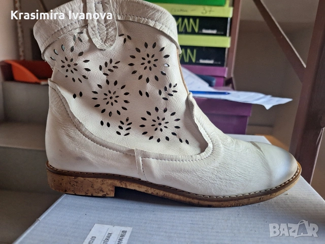 лятна бота естествена кожа , снимка 2 - Дамски боти - 54184765