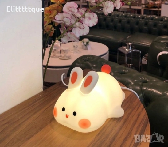 Нощна лед лампа заек Tilihome Rabbit LED Light