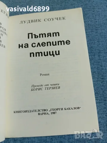 Лудвиг Соучек - Пътят на слепите птици , снимка 4 - Художествена литература - 55373334
