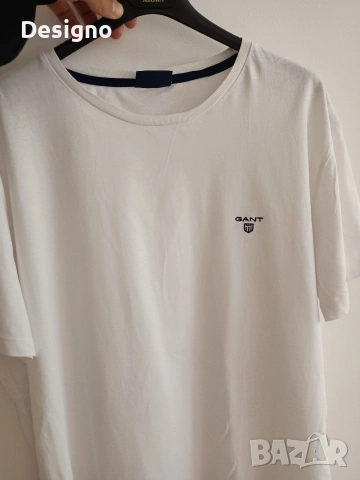 Бял T-shirt Gant 