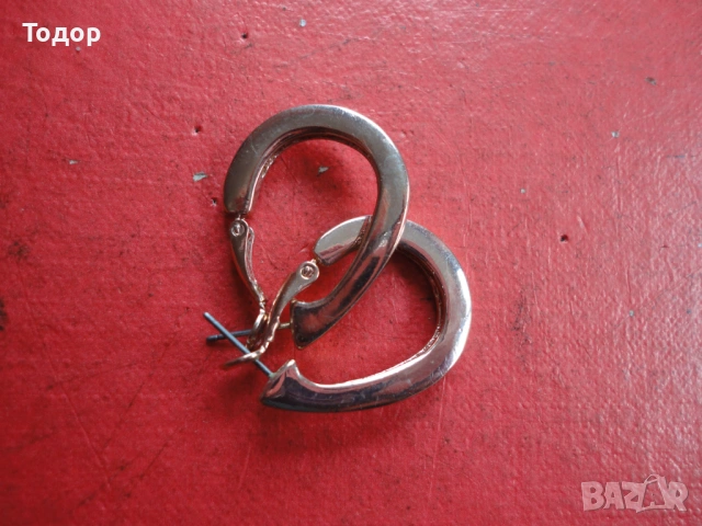 Позлатени обеци обици с камъни 2 , снимка 5 - Обеци - 54088801