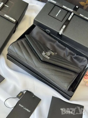 Saint Laurent Monogram Large Flap Wallet, снимка 3 - Портфейли, портмонета - 55417583
