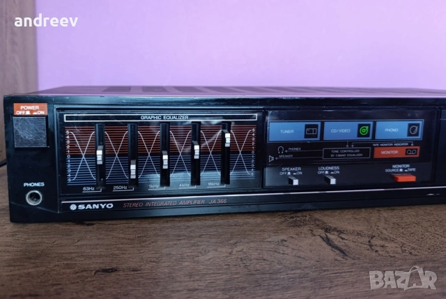 Sanyo JA-366, снимка 2 - Ресийвъри, усилватели, смесителни пултове - 55081538